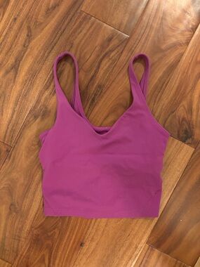 lululemon athletica Magenta V-Neck Crop Tank